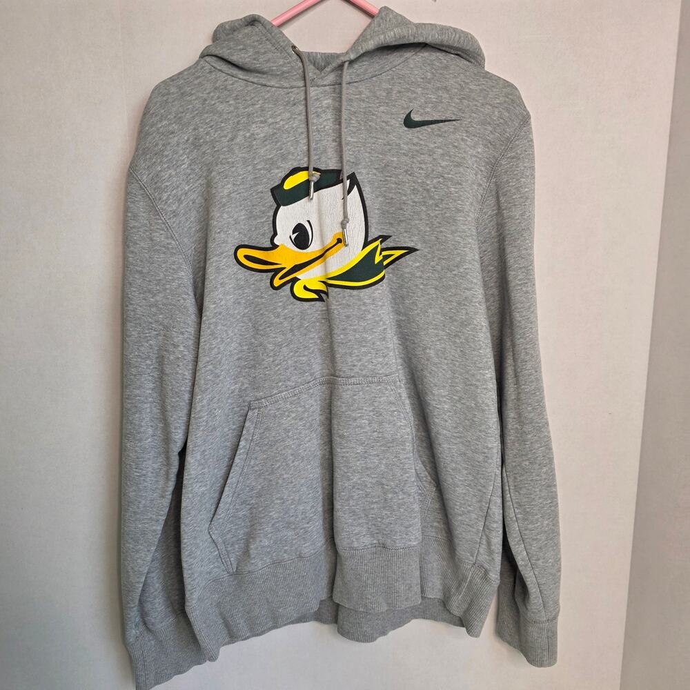 Nike Grey Oregon Ducks Front Logo, Men's Large